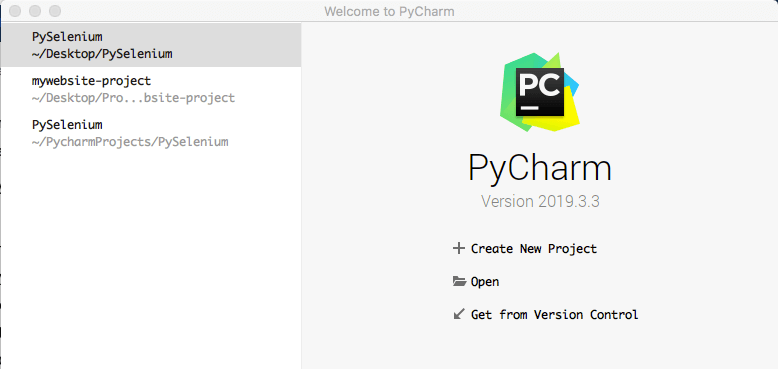 Create new project